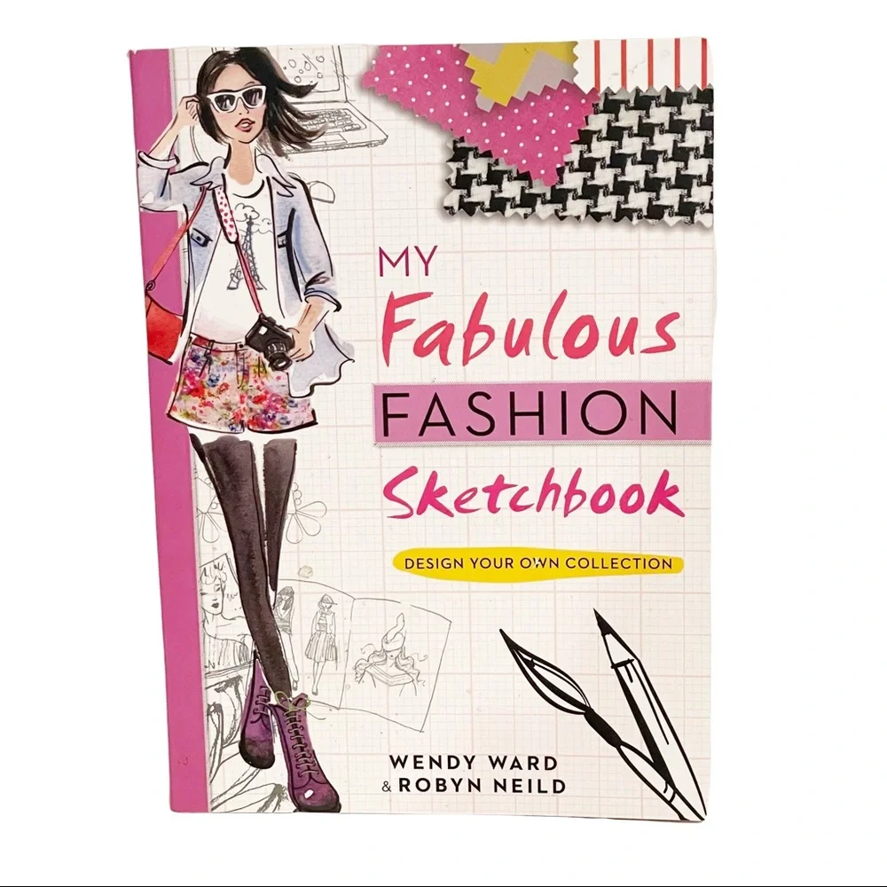 My Fabulous Fashion‎ Sketchbook Design Young Girl Crafts New